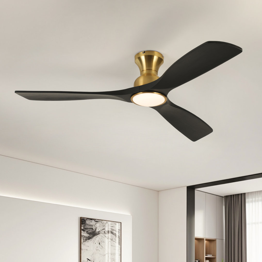 Karlena 52'' Ceiling Fan with Light Kit and Remote Control